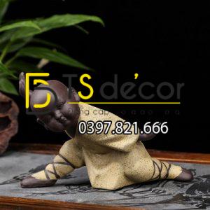 Tượng Kungfu Kid Trang Trí DTT06 - Ảnh 6