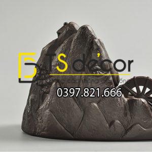 Tượng Núi Đá Bánh Xe Nước DTT03 - Ảnh 3