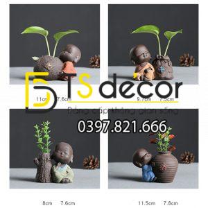 Tượng Nhà Sư Nhỏ Dễ Thương DTT04 - Ảnh 4