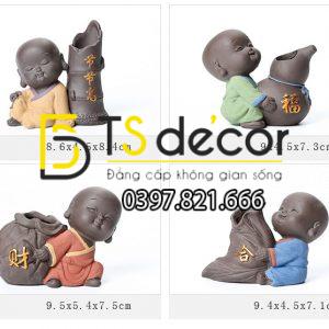 Tượng Nhà Sư Nhỏ Dễ Thương DTT04 - Ảnh 3