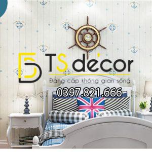 Giấy Dán Tường Họa Tiết Neo Thuyền 3D079 - Ảnh 3