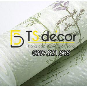 Giấy Dán Tường Vườn Hoa và Chữ 3D155 - Ảnh 6