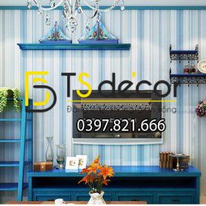 Giấy Dán Tường 3D Kẻ Sọc Dọc Đơn điệu – 3D031 - Ảnh 5