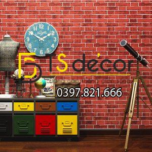Giấy Dán Tường 3D Họa Tiết Giả Gạch cao cấp 3D006 - Ảnh 8