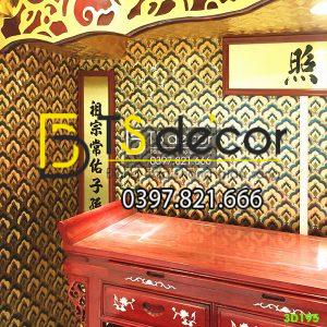 Giấy Dán Tường Họa Tiết Phật Giáo Trang Trí Đền Chùa Phòng Thờ 3D195 - Ảnh 11