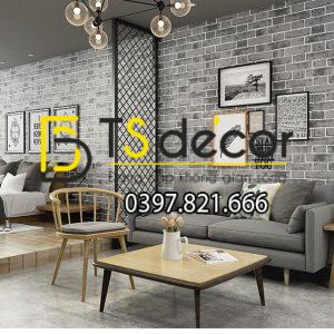 Giấy Dán Tường 3D Họa Tiết Giả Gạch cao cấp 3D006 - Ảnh 9