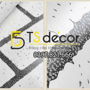 Giấy Dán Tường Giả Gạch Trắng 3D099 - Ảnh 2