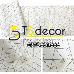 Giấy Dán Tường Tam Giác Hiện Đại 3D152 - Ảnh 2