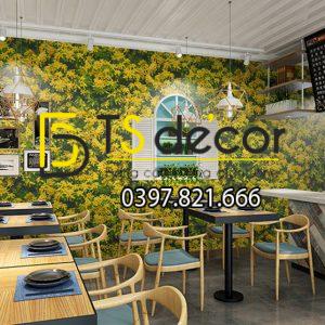 Giấy dán tường hoa osaka 3D323 - Ảnh 4