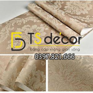 Giấy dán tường cổ điển châu Âu 3D328 - Ảnh 9