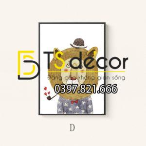 TRANH TREO TƯỜNG ĐƠN CANVAS HỌA TIẾT HIỆN ĐẠI TD3D007 - Ảnh 5