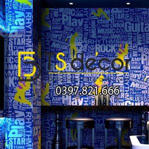 Giấy dán tường họa tiết vũ công ban nhạc 3D337 cho quán Karaoke,Bar - Ảnh 3