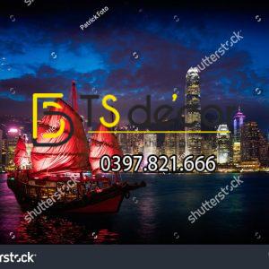 Tranh Dán Tường 3D Chủ Đề Đường phố Hong Kong "Hot Trend" 5DHK - Ảnh 25