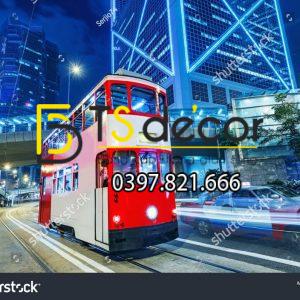 Tranh Dán Tường 3D Chủ Đề Đường phố Hong Kong "Hot Trend" 5DHK - Ảnh 27