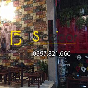 Tranh Biển Số Xe Trang Trí Tetro Vintage Quán Bar Cafe, Barbershop, Quán bia, Beer Pub, Cầu Thàng - Ảnh 4