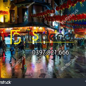 Tranh Dán Tường 3D Chủ Đề Đường phố Hong Kong "Hot Trend" 5DHK - Ảnh 6