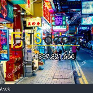 Tranh Dán Tường 3D Chủ Đề Đường phố Hong Kong "Hot Trend" 5DHK - Ảnh 7