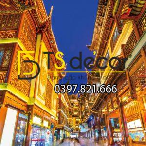 Tranh Dán Tường 3D Chủ Đề Đường phố Hong Kong "Hot Trend" 5DHK - Ảnh 8