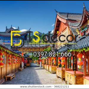 Tranh Dán Tường 3D Chủ Đề Phố Cổ Hong Kong 5DHK1 - Ảnh 4