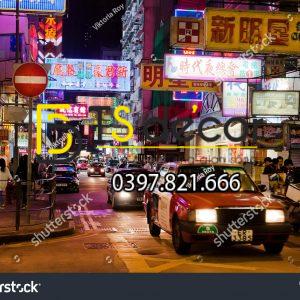 Tranh Dán Tường 3D Chủ Đề Đường phố Hong Kong "Hot Trend" 5DHK - Ảnh 10