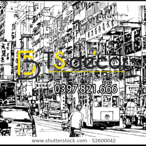 Tranh Dán Tường 3D Chủ Đề Đường phố Hong Kong "Hot Trend" 5DHK - Ảnh 45