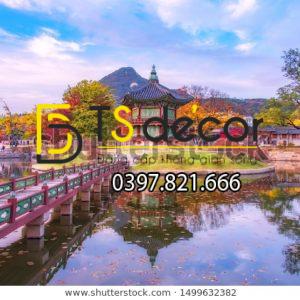 Tranh Dán Tường 3D Phong Cách Đường Phố Hàn Quốc-HQ5D - Ảnh 33