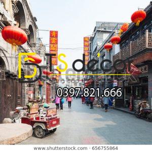 Tranh Dán Tường 3D Chủ Đề Phố Cổ Hong Kong 5DHK1 - Ảnh 5