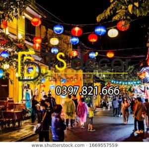 Tranh Dán Tường 3D Chủ Đề Phố Cổ Hong Kong 5DHK1 - Ảnh 6