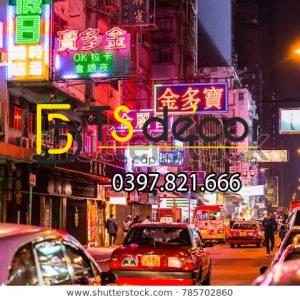Tranh Dán Tường 3D Chủ Đề Đường phố Hong Kong "Hot Trend" 5DHK - Ảnh 30