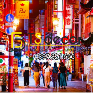 Tranh Dán Tường 3D Chủ Đề Đường Phố Nhật Bản "Hot Trend" 5DNB - Ảnh 2