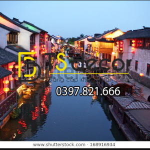 Tranh Dán Tường 3D Chủ Đề Phố Cổ Hong Kong 5DHK1 - Ảnh 15