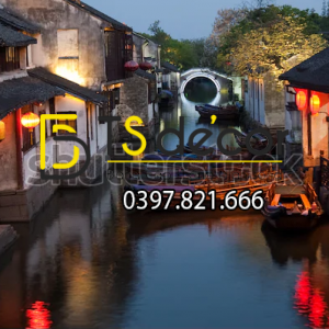 Tranh Dán Tường 3D Chủ Đề Phố Cổ Hong Kong 5DHK1 - Ảnh 17