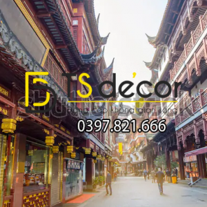 Tranh Dán Tường 3D Chủ Đề Phố Cổ Hong Kong 5DHK1 - Ảnh 25