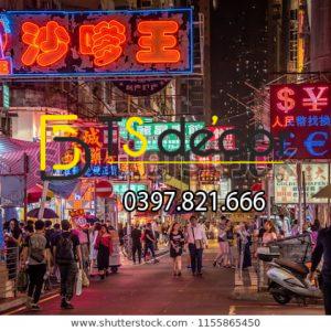 Tranh Dán Tường 3D Chủ Đề Đường phố Hong Kong "Hot Trend" 5DHK - Ảnh 53