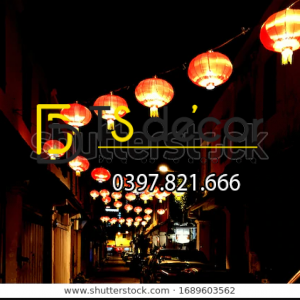 Tranh Dán Tường 3D Chủ Đề Phố Cổ Hong Kong 5DHK1 - Ảnh 30