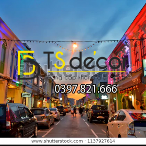 Tranh Dán Tường 3D Chủ Đề Phố Cổ Hong Kong 5DHK1 - Ảnh 37