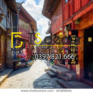Tranh Dán Tường 3D Chủ Đề Phố Cổ Hong Kong 5DHK1 - Ảnh 46