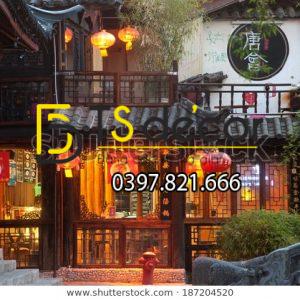 Tranh Dán Tường 3D Chủ Đề Phố Cổ Hong Kong 5DHK1 - Ảnh 40
