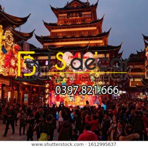 Tranh Dán Tường 3D Chủ Đề Phố Cổ Hong Kong 5DHK1 - Ảnh 52