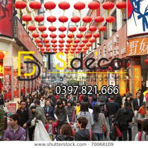 Tranh Dán Tường 3D Chủ Đề Phố Cổ Hong Kong 5DHK1 - Ảnh 55
