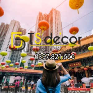Tranh Dán Tường 3D Chủ Đề Đường phố Hong Kong "Hot Trend" 5DHK - Ảnh 60