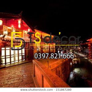 Tranh Dán Tường 3D Chủ Đề Phố Cổ Hong Kong 5DHK1 - Ảnh 62