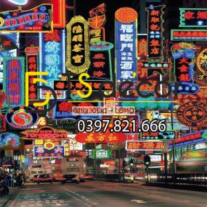 Tranh Dán Tường 3D Chủ Đề Đường phố Hong Kong "Hot Trend" 5DHK - Ảnh 18