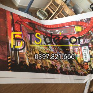 Tranh Dán Tường 3D Chủ Đề Đường Phố Nhật Bản "Hot Trend" 5DNB - Ảnh 26