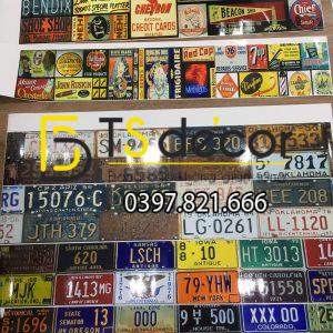 Tranh Biển Số Xe Trang Trí Tetro Vintage Quán Bar Cafe, Barbershop, Quán bia, Beer Pub, Cầu Thàng - Ảnh 11