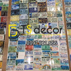 Tranh Biển Số Xe Trang Trí Tetro Vintage Quán Bar Cafe, Barbershop, Quán bia, Beer Pub, Cầu Thàng - Ảnh 3