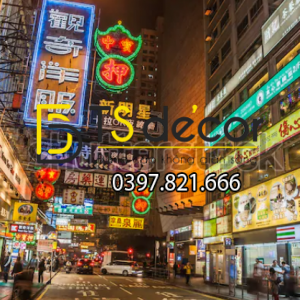 Tranh Dán Tường 3D Chủ Đề Đường phố Hong Kong "Hot Trend" 5DHK - Ảnh 61