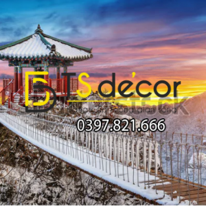 Tranh Dán Tường 3D Phong Cách Đường Phố Hàn Quốc-HQ5D - Ảnh 5