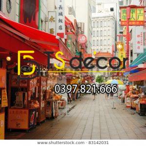 Tranh Dán Tường 3D Chủ Đề Đường Phố Nhật Bản ĐPNB01 - Ảnh 5