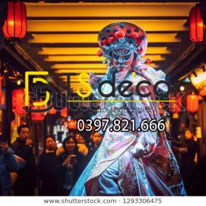 Tranh dán tường 3D Tuồng Trèo Cải Lương HongKong Trung Quốc HKCL01 - Ảnh 5